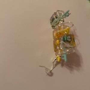 Sterling silver fruit earrings